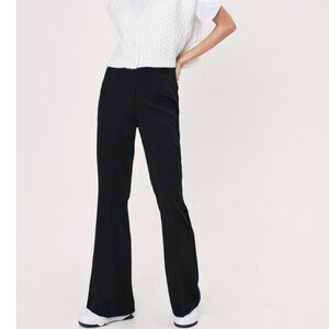 Nasty Gal Black High Waisted Super Flare Bell Bottom Pants Women’s Size US6